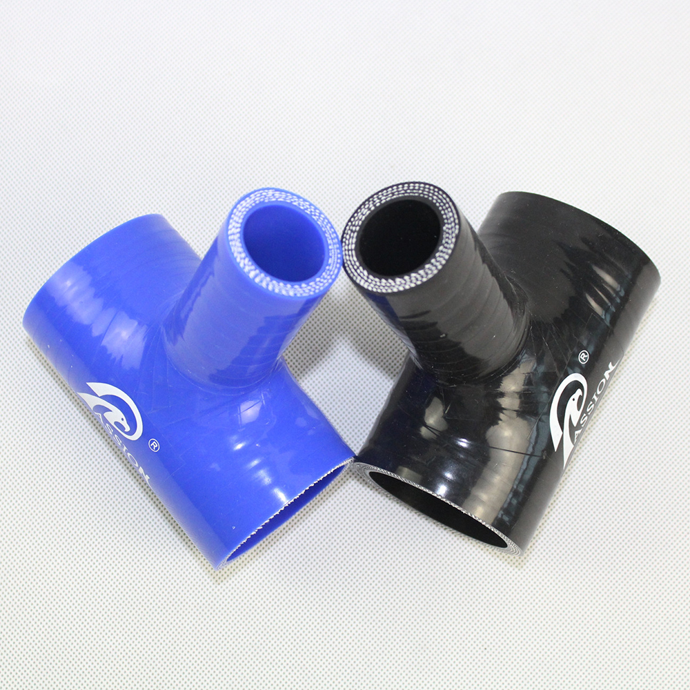 Paishun - Blue Color T Shape Elbow Silicone Connector Flexible Heat Resistant Hose T Shape Silicone Hose 10