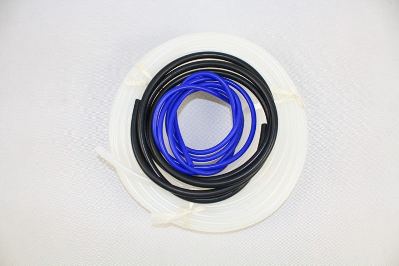 Paishun - 10 Feet Length Universal 10mm (3/8 Inch) Inner Diameter High Performance Silicone Vacuum Hose Line (10MM BLACK) Silicone Rubber hose 8