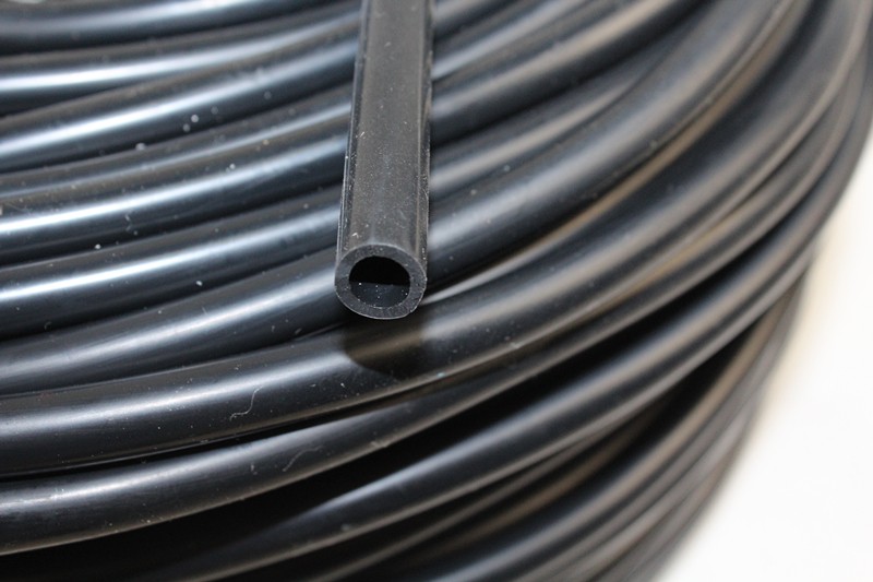 Paishun - 10 Feet Length Universal 10mm (3/8 Inch) Inner Diameter High Performance Silicone Vacuum Hose Line (10MM BLACK) Silicone Rubber hose 10