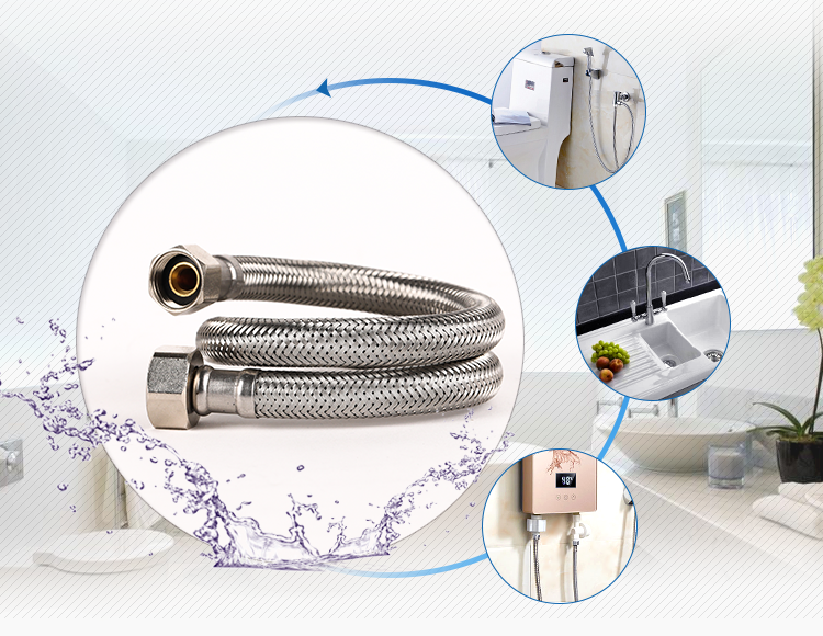 NSF Stainless Steel Sanitary Bathtub Faucet Hose to supply Drinking water 7