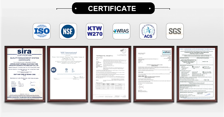 NSF Stainless Steel Sanitary Bathtub Faucet Hose to supply Drinking water 11