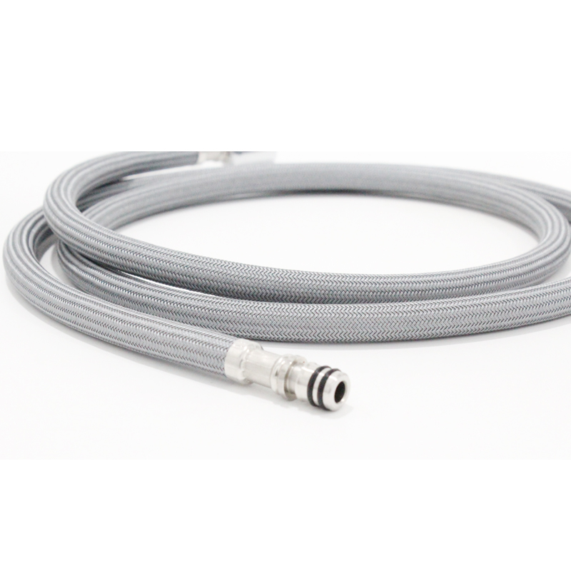 Nylon Braided PE Corrugated Pipe Pull Down Faucet Hose 5