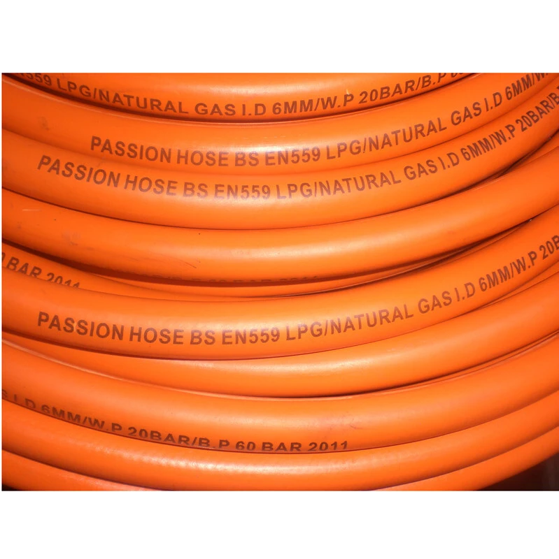 Paishun - 6.3mm 8mm 10mm RoHS Certified Low Pressure Flexible Fiber Braided Gas LPG Hose Propane/ LPG Gas hose 1