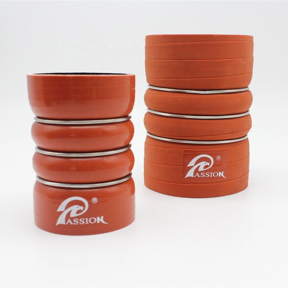 Paishun - 2 Humps 3 Rings 3 Inch Flexible Silicone Tube Heavy Duty Truck CAC Hump Hose Silicone Rubber hose 1