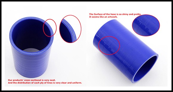  Гибкий силиконовый шланг прямого действия для грузовиков, 50 мм.