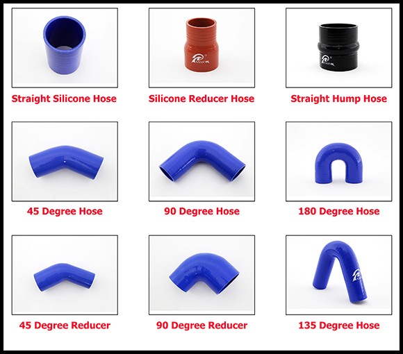  Гибкий силиконовый шланг прямого действия для грузовиков, 50 мм.