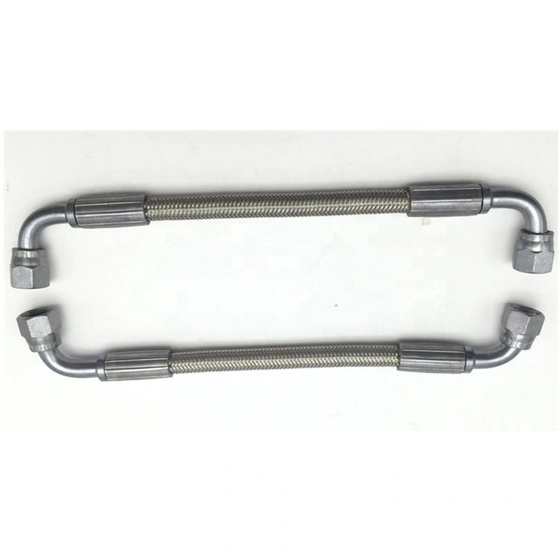 Paishun - AN3 1/8'' Flexible Stainless Steel Braided PTFE Racing Brake Hose PTFE Hose Assembly 1