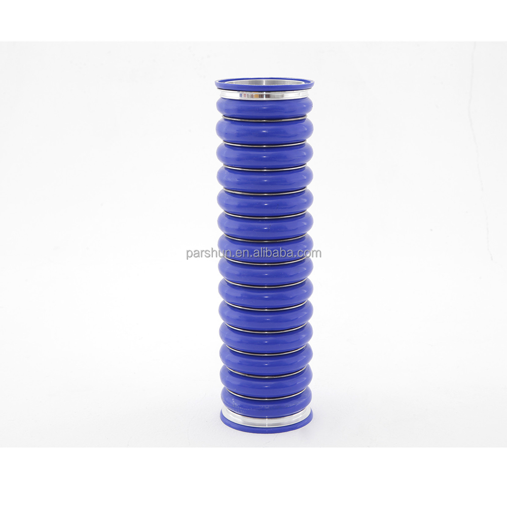 Paishun - OEM 1676744/8149800 Heavy Duty Radiator Silicone Hose with 304 SS Flange Radiator Rubber Hose 12