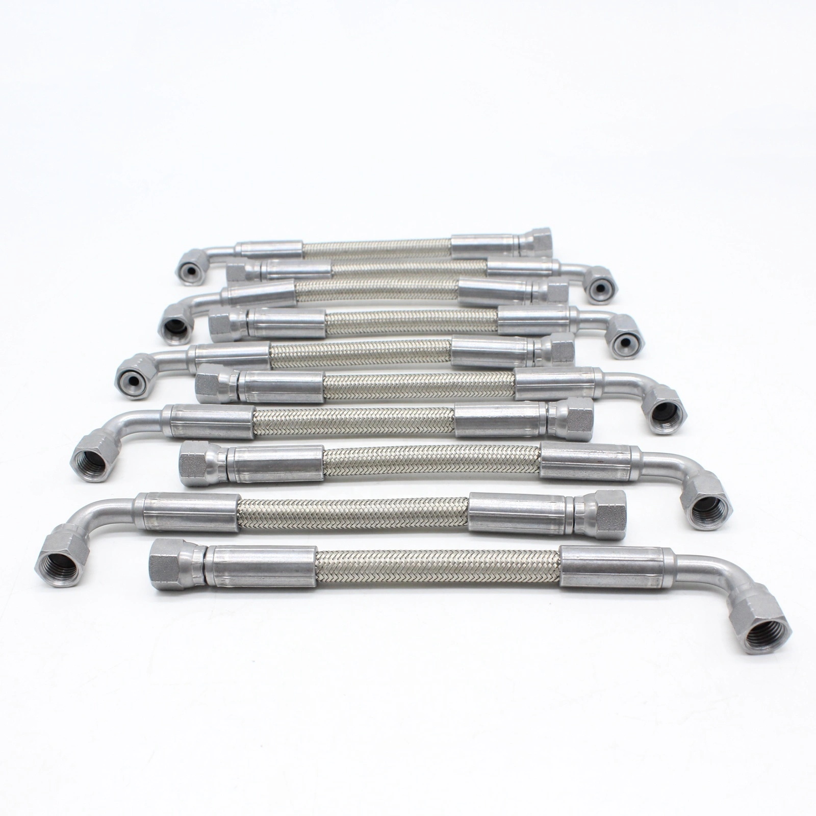 Paishun - 3/16 Smooth Bore PTFE Brake Hoses With 304 Stainless Steel Braid For KRX Models PTFE Hose Assembly 1