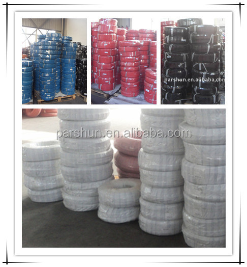 Paishun - 50m or 100m Per Roll Colored Rubber Flexible Water Hose 10 Bar Air Fluid Hose Assembly 11