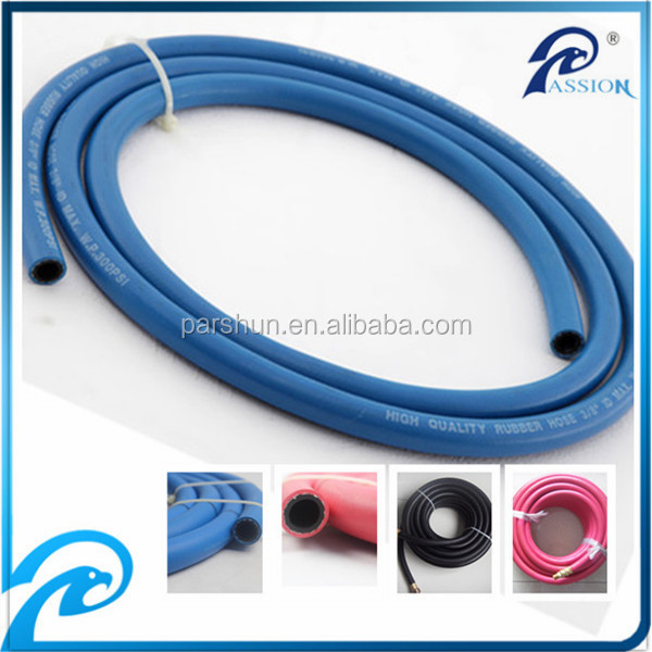 Paishun - 50m or 100m Per Roll Colored Rubber Flexible Water Hose 10 Bar Air Fluid Hose Assembly 8