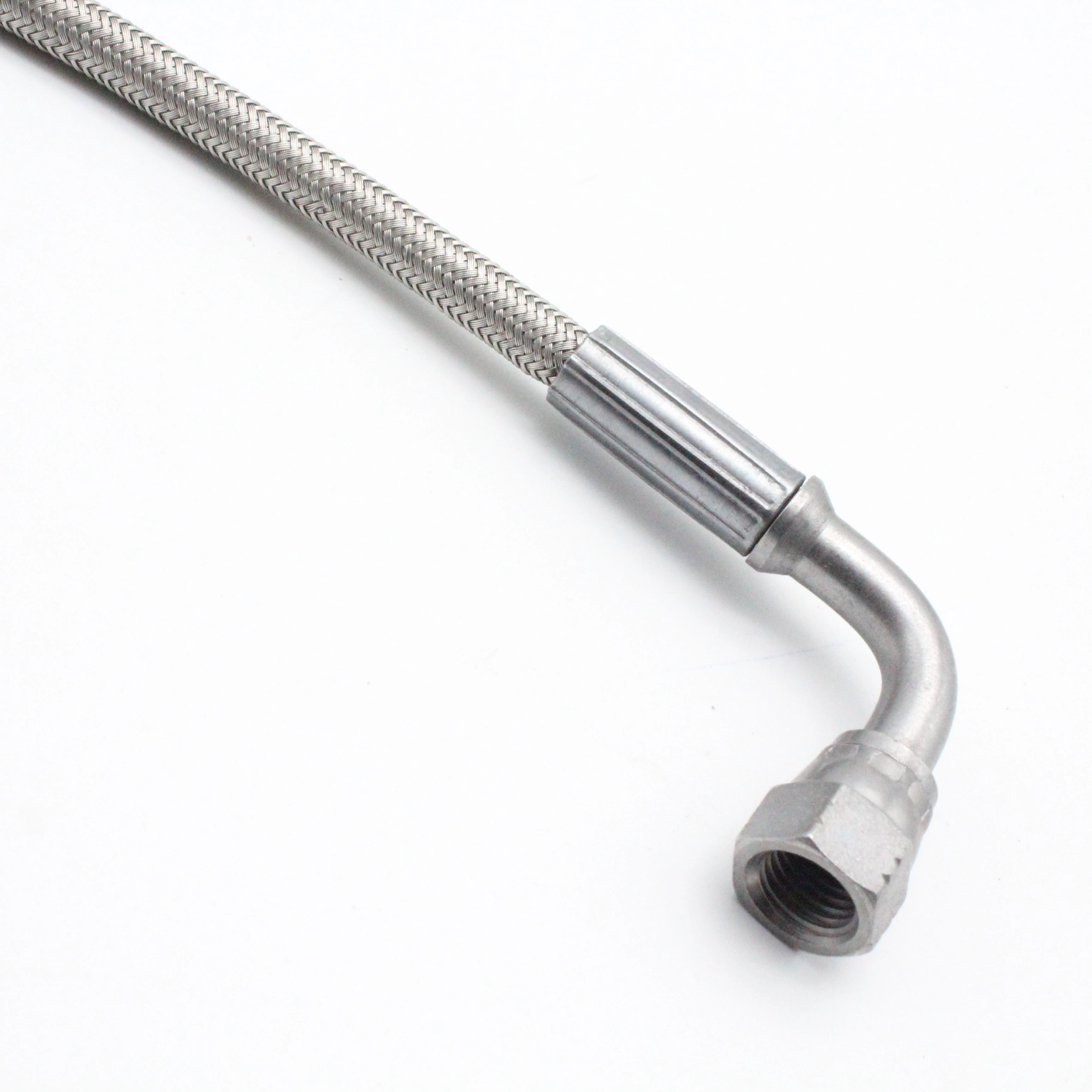 Paishun - 6mm Flexible High Temperature PTFE Stainless Steel Braided Hose with JIC Female Hose Ends PTFE Hose Assembly 1
