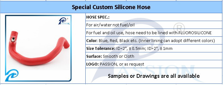Car Automotive Upper Radiator Hose Green Custom Silicone Coolant Pipe