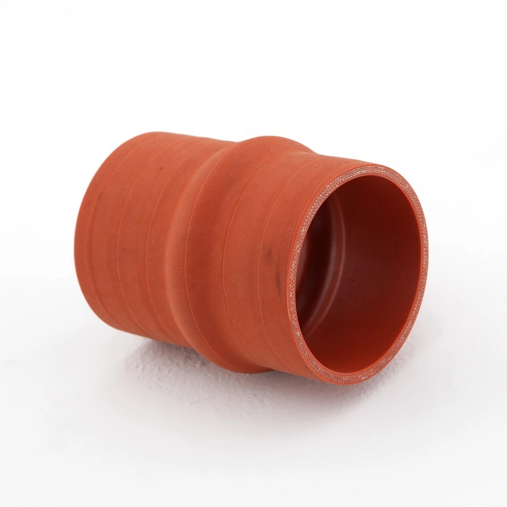 Paishun - High Temperature Orange Flexible Hose Humping Tube Cloth Surface Silicone Hose Silicone Rubber hose 1