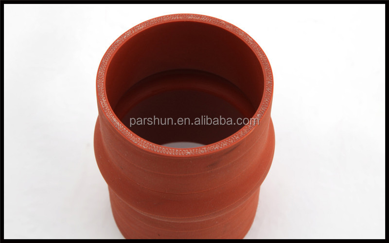 Paishun - High Temperature Orange Flexible Hose Humping Tube Cloth Surface Silicone Hose Silicone Rubber hose 9