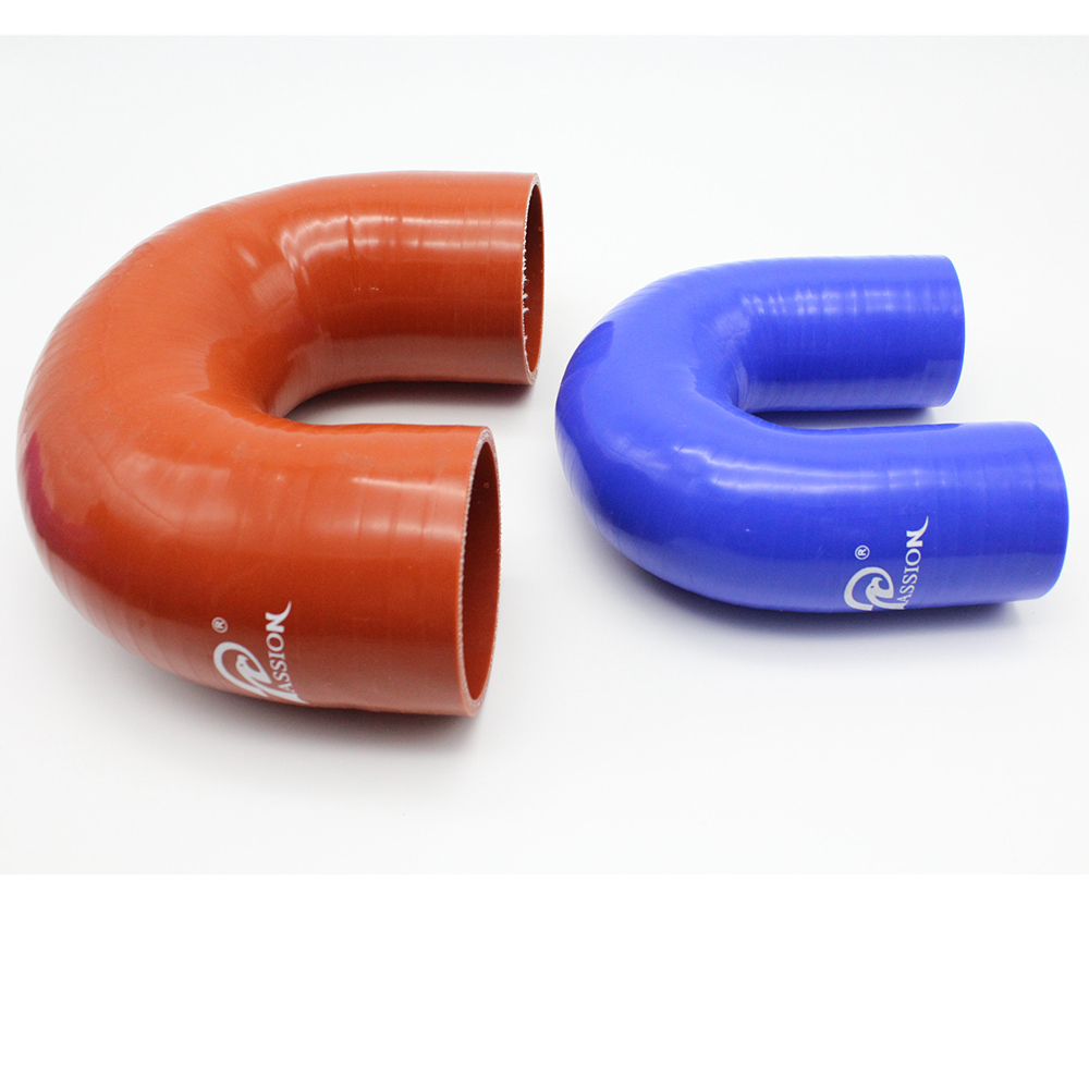 Turbo Coolant 180 Degree Bulk Flexible Rubber Silicone Air Intake Hose 1/2"