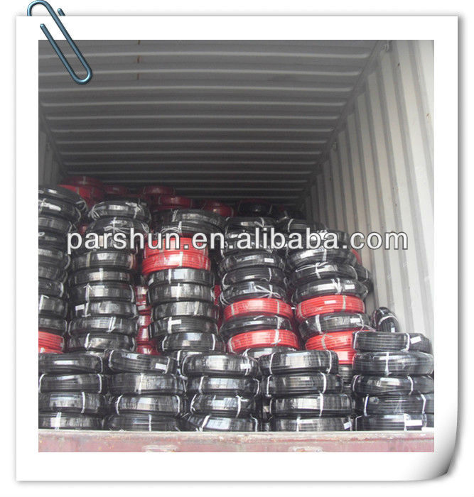 Paishun - 6mm 8mm Fiber Braid Reinforce Industrial Rubber Flexible Air Coil Inflatable Hose Rubber Air Water Hose 8