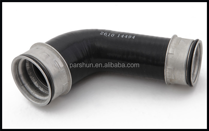 Black OEM Custom Bend Silicone Tube Reinforced Water Coolant Hose Pipe