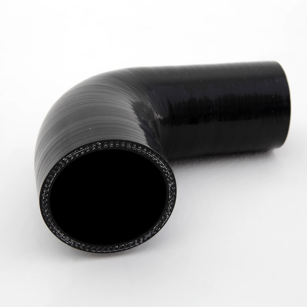 High Performance 4-Ply Polyester 90 Degree Elbow Reinforced Silicon Tube For Truck
