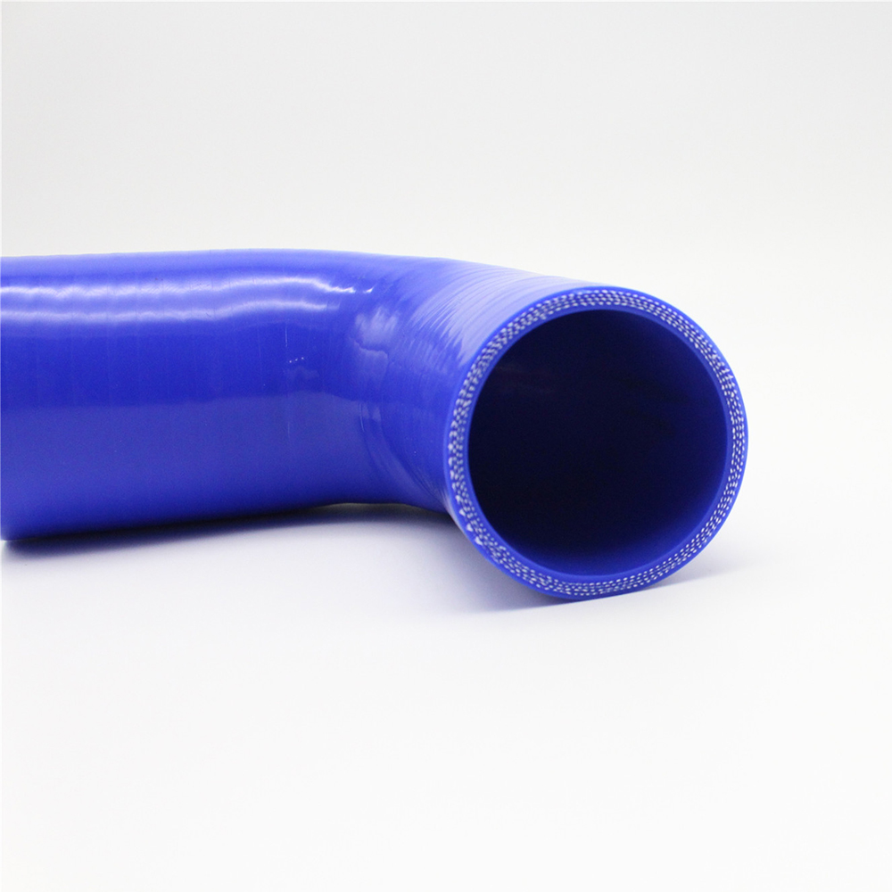 High Performance 4-Ply Polyester 90 Degree Elbow Reinforced Silicon Tube For Truck