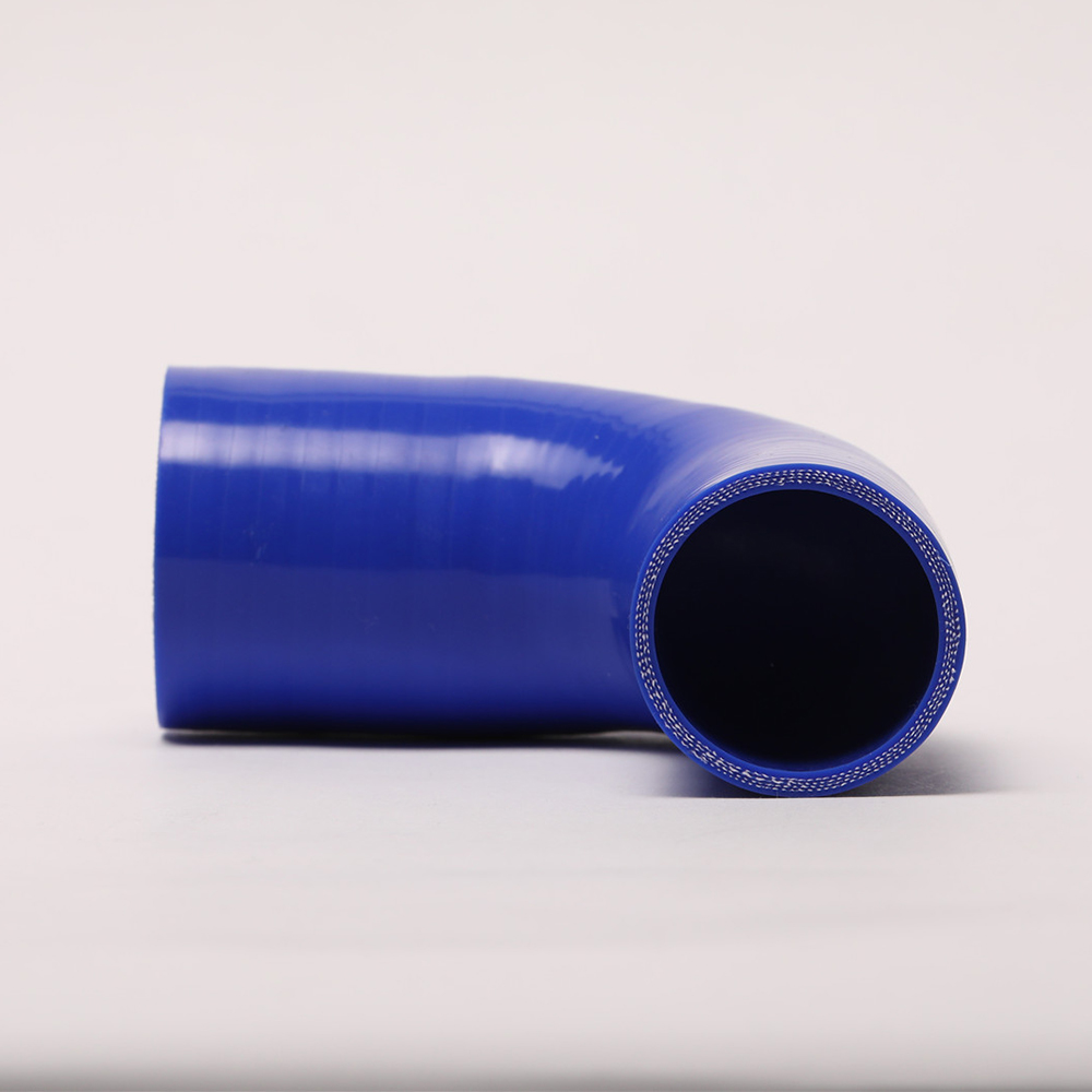 High Performance 4-Ply Polyester 90 Degree Elbow Reinforced Silicon Tube For Truck