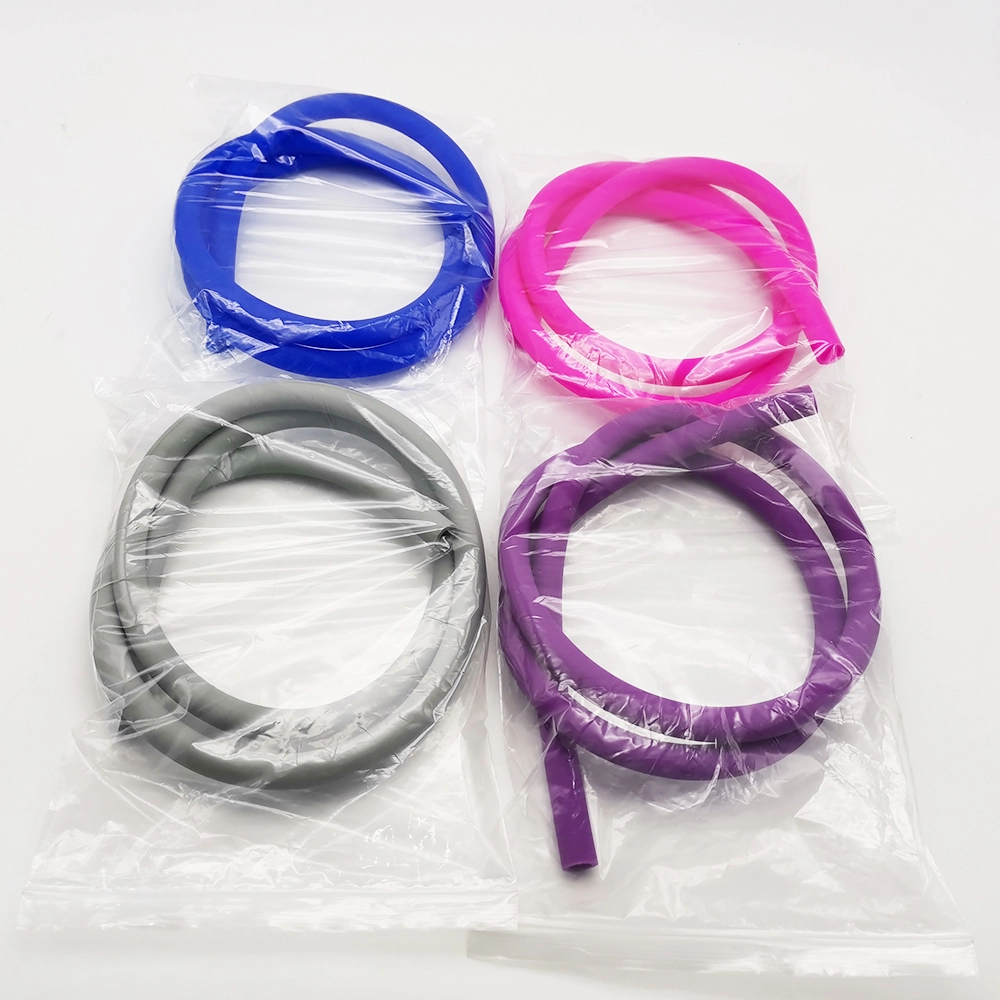 Paishun - Purple Blue Gray Pink Hookah Smoking Silicone Tube With Soft Touch Matte Shisha Hose Hookah Hookah Silicone Hose 1