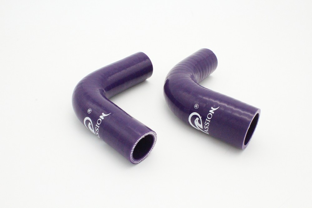 Paishun - Universal Car Steam 90 Degree Elbow 3-4 ply Silicone Exhaust Hose Reducer Silicone Rubber hose 11