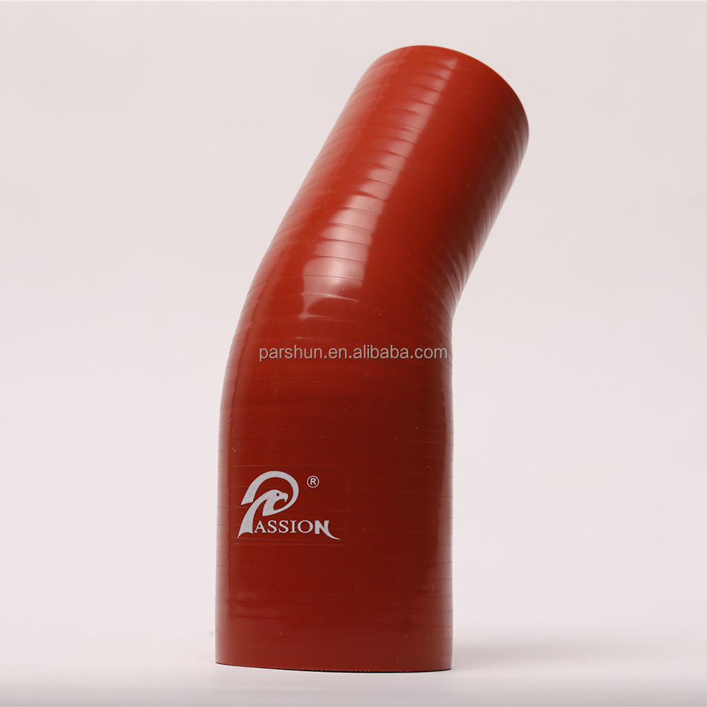 Paishun - Red/Blue Color Flexible Factory Tube 45 Degree Elbow Reducer Silicone Hose 45 Degree Elbow Hose 11