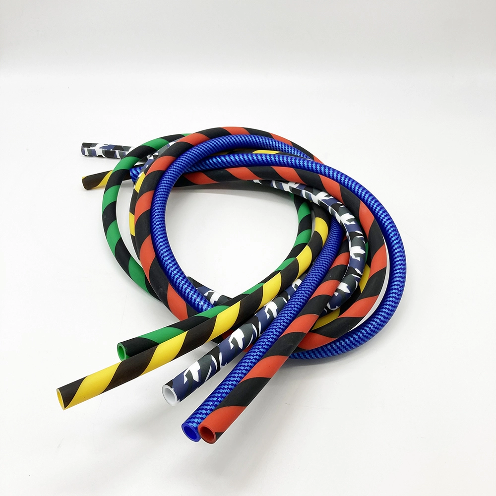 Paishun - 1500mm long 12mm Shisha Hose with Pattern Camouflage Color Hookah Silicone Shisha Pipe Hookah Silicone Hose 1
