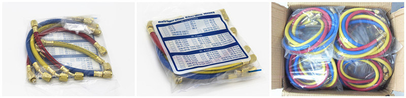 Paishun - R12 ,R22 ,R134a Charging Hose Assembly for Air Condition/Refrigerator Refrigerant Hose 21