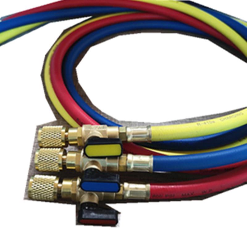 Paishun - R12 ,R22 ,R134a Charging Hose Assembly for Air Condition/Refrigerator Refrigerant Hose 12