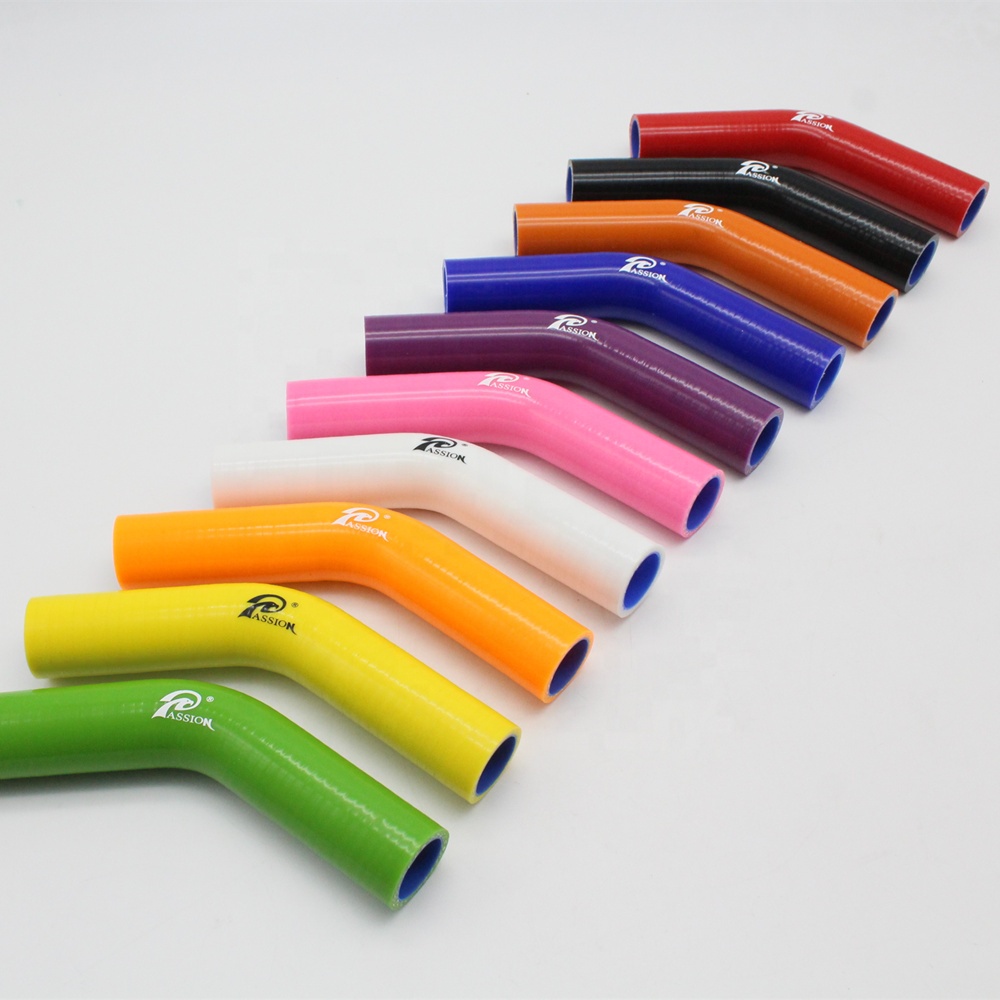 Paishun - Colorful 45 Degree High Performance Reinforced Silicone Hose 45 Degree Elbow Hose 9