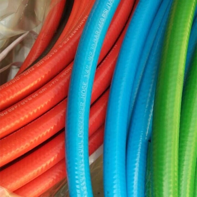 Paishun - Steel Wire Reinforced 3/4 inch 19mm Flexible Color Gas Station Hose Gasoline Fuel Oil Hose 1