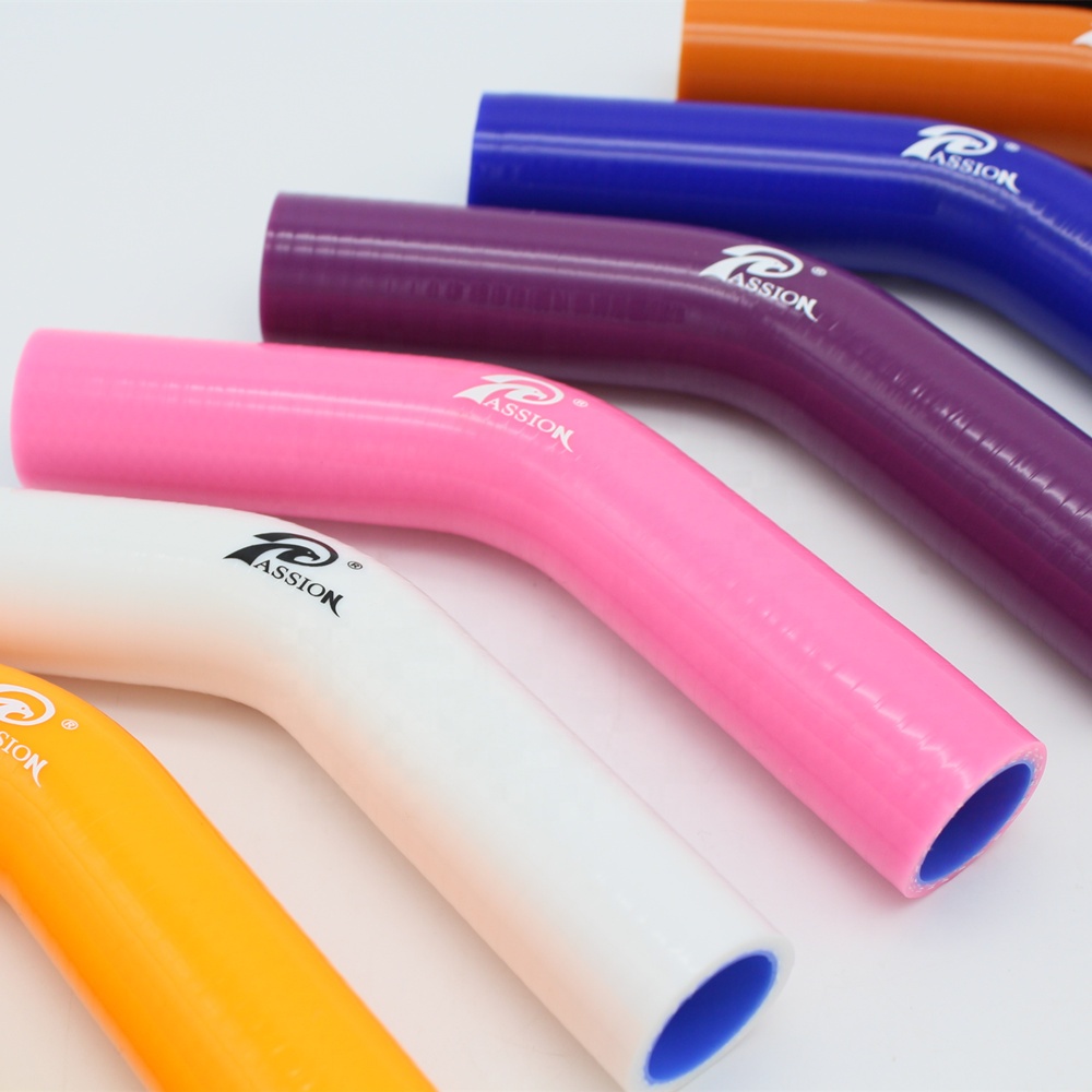 Paishun - Colorful 45 Degree High Performance Reinforced Silicone Hose 45 Degree Elbow Hose 10
