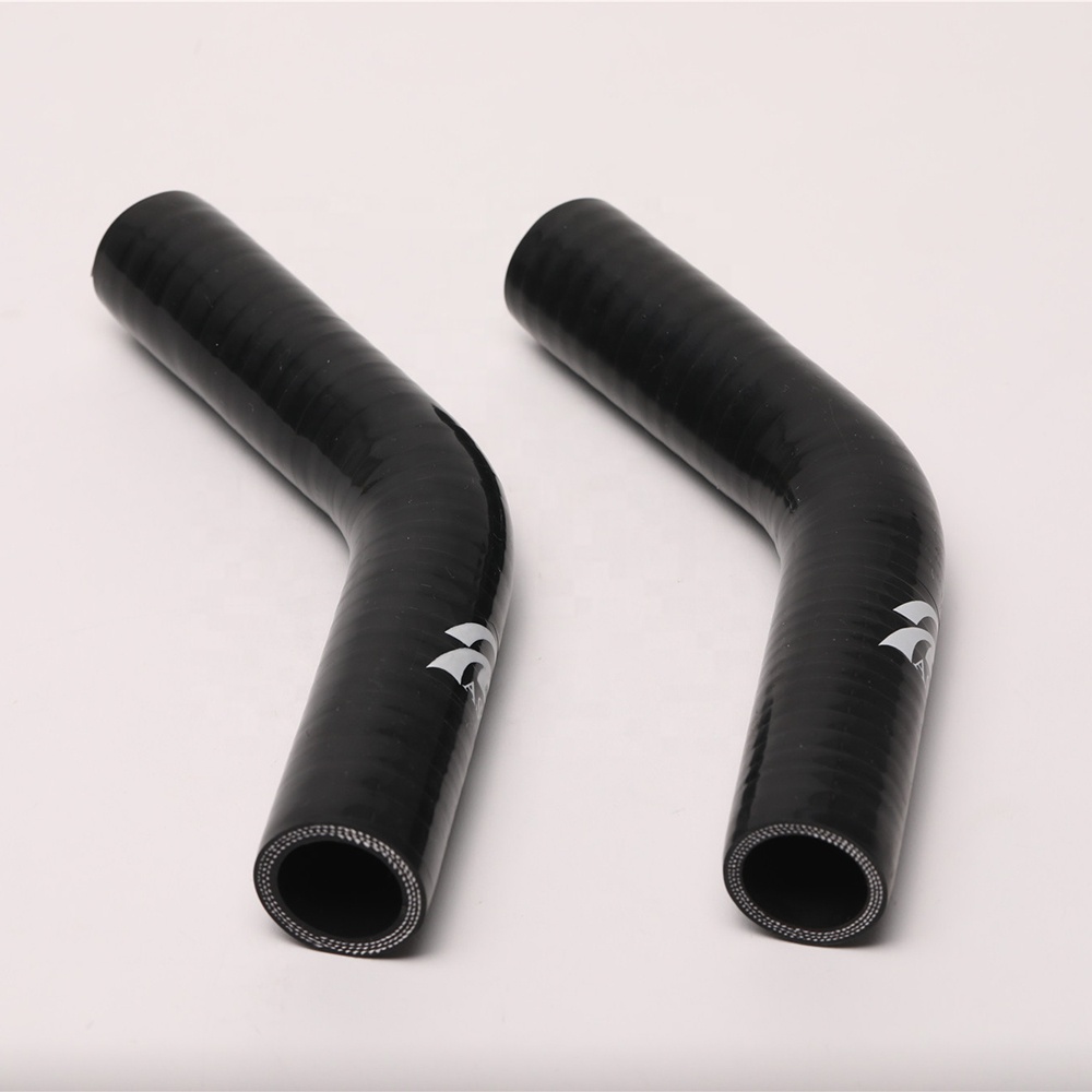 Paishun - Paishun 45 Degree High Pressure Silicone Hose 45 Degree Elbow Hose 6