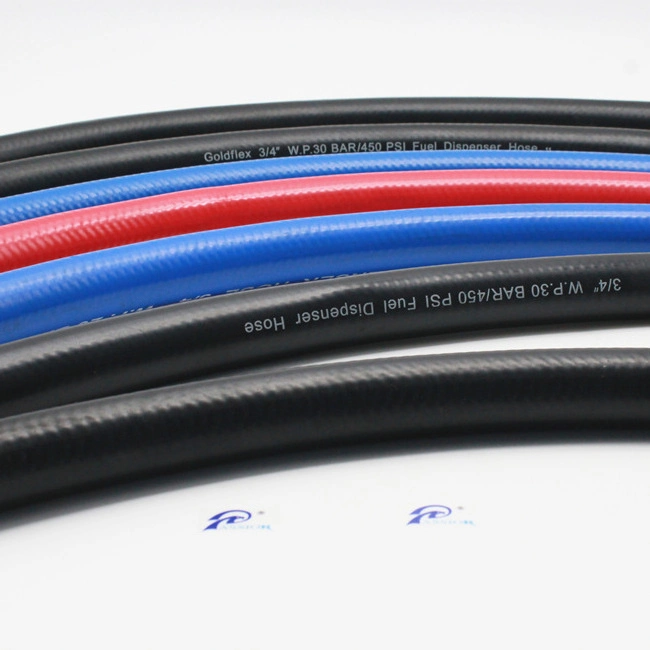 Paishun - Flexible Soft Anti-Static Gasoline 3/4 Rubber Fuel Dispenser Hose Gasoline Fuel Oil Hose 1