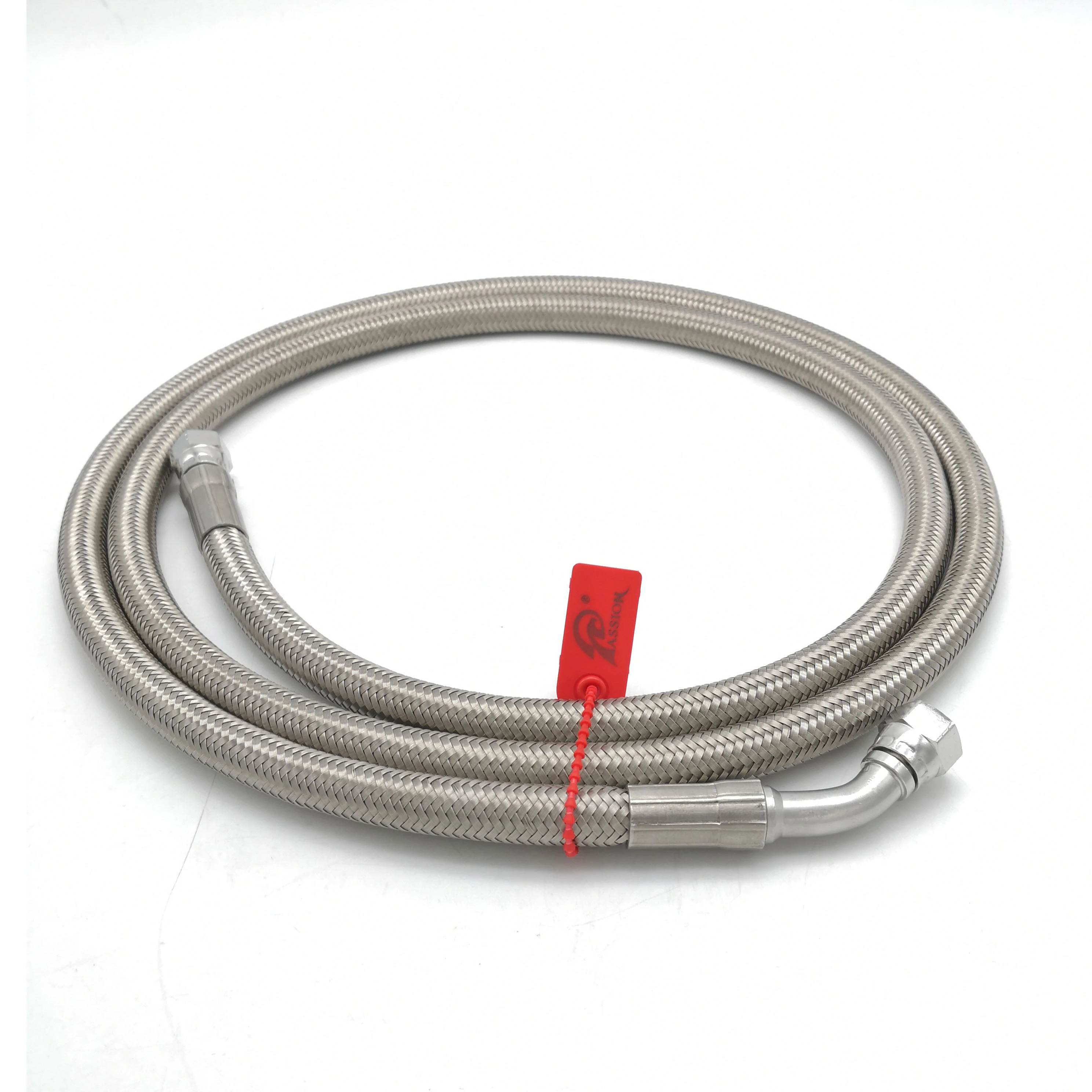 Paishun - 304 Stainless Steel Wire Braid Flexible PTFE Convoluted Hose Tubing for Flamethrower PTFE Hose Assembly 1