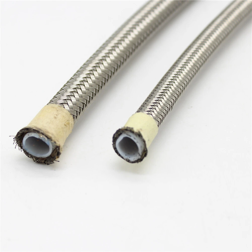 Paishun - Flexible DN8 Stainless Steel Wire Braided PTFE Hose SS PTFE Smooth Hose 1