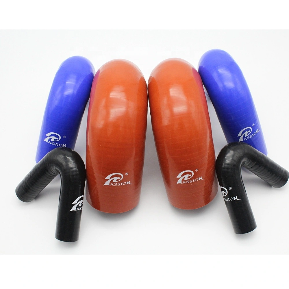 Paishun - 135 Degree Elbow Pipe Blue/Black Flexible Intercooler Silicone Hose 135 Degree Elbow Hose 1
