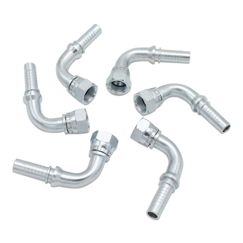 Paishun - 90 Degree JIC Female Hydraulic Hose Connectors Fittings Ferrule/ Fitting/ Coupler 1