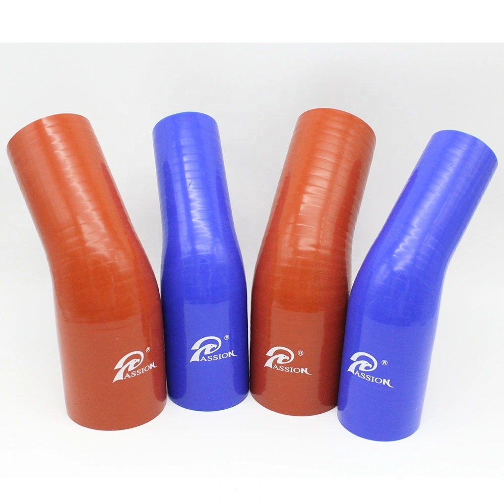 Paishun - 45 Degree 2 inch to 2 1/4 inch Blue/Red Factory Elbow Silicone Turbo Hose 45 Degree Elbow Hose 1