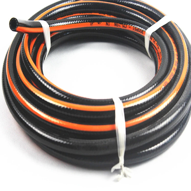 Paishun - Flexible 1/4 Inch Oil Resistant Plastic PVC Orange Color Pipe Propane/ LPG Gas hose 1