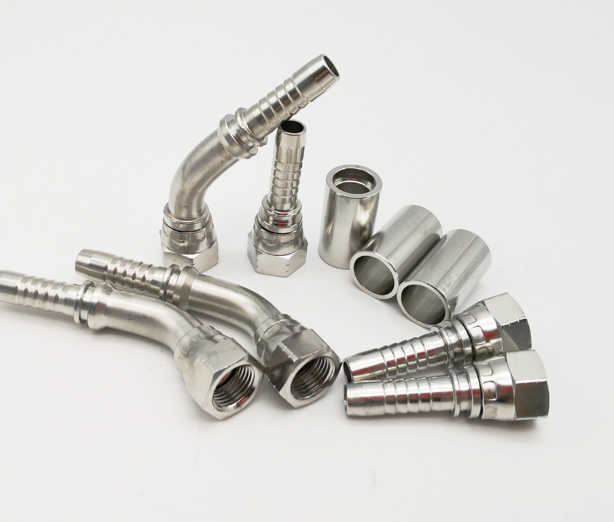 Paishun - 1/4 3/8 Stainless Steel PTFE Hydraulic Hose And Fittings Connections Hydraulic Hose Ferrule 9