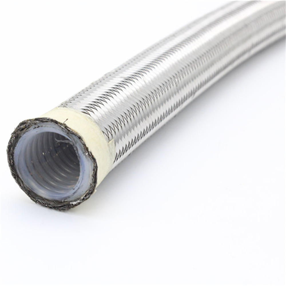Paishun - Flexible 3/4'' Stainless Steel Braided Tube PTFE Corrugated Hose SS PTFE Convoluted Hose 10