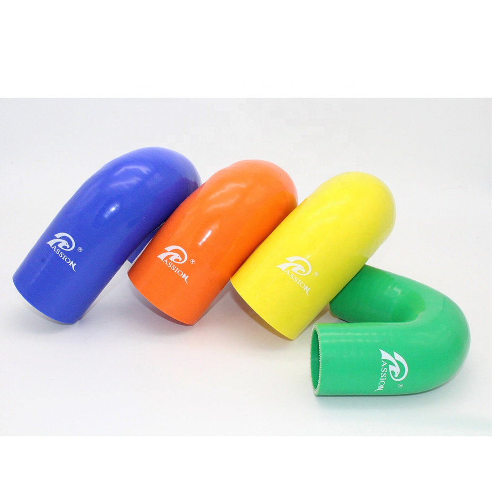 Paishun - High Temperature 4 Ply Polyester Reinforcement 135 Degree Elbow Silicone Hoses 135 Degree Elbow Hose 8