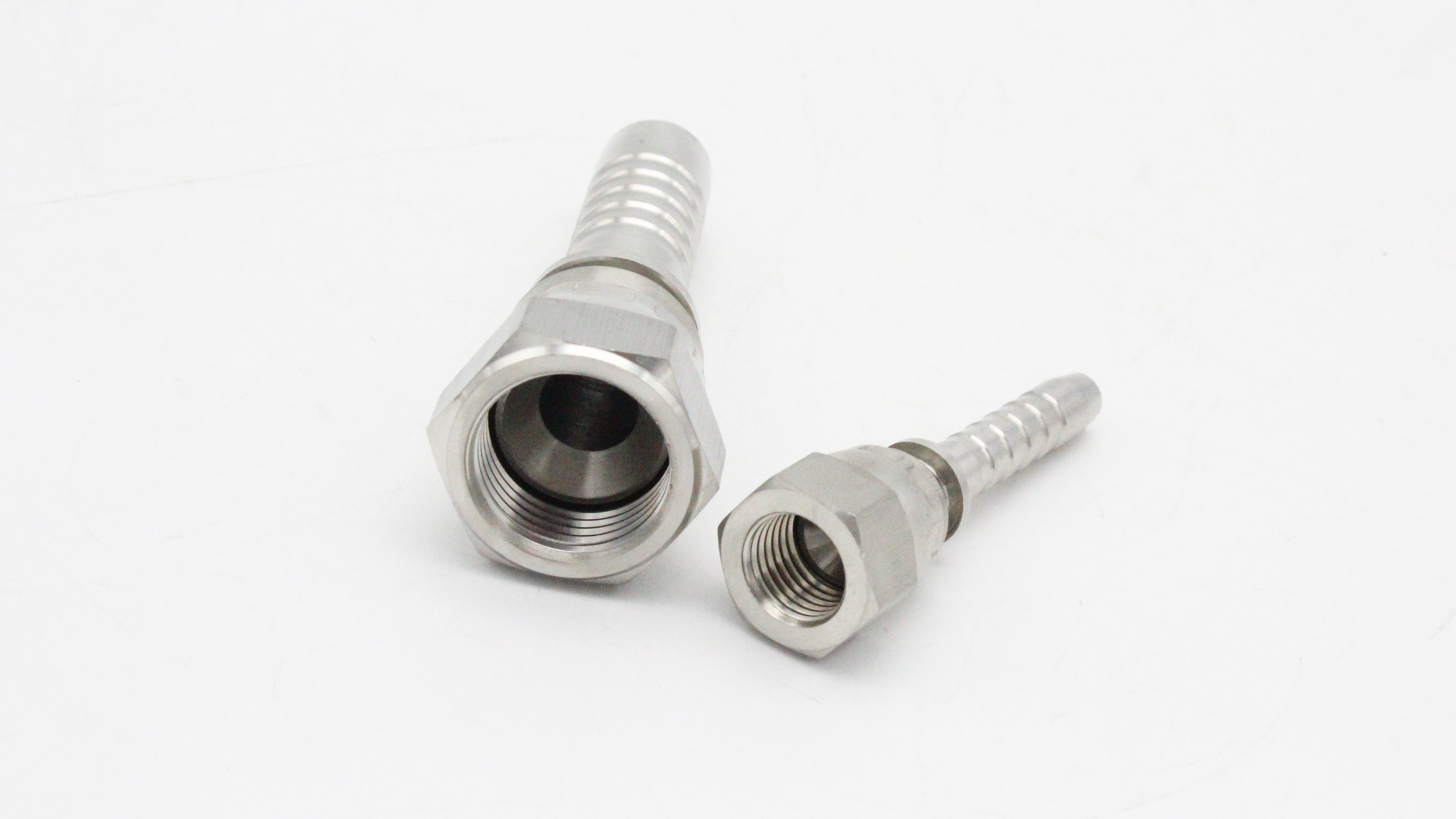 Paishun - Stainless Steel 304 JIC Hydraulic Crimper PTFE Tube Fittings Connectors JIC 74 degree Cone Seal 10
