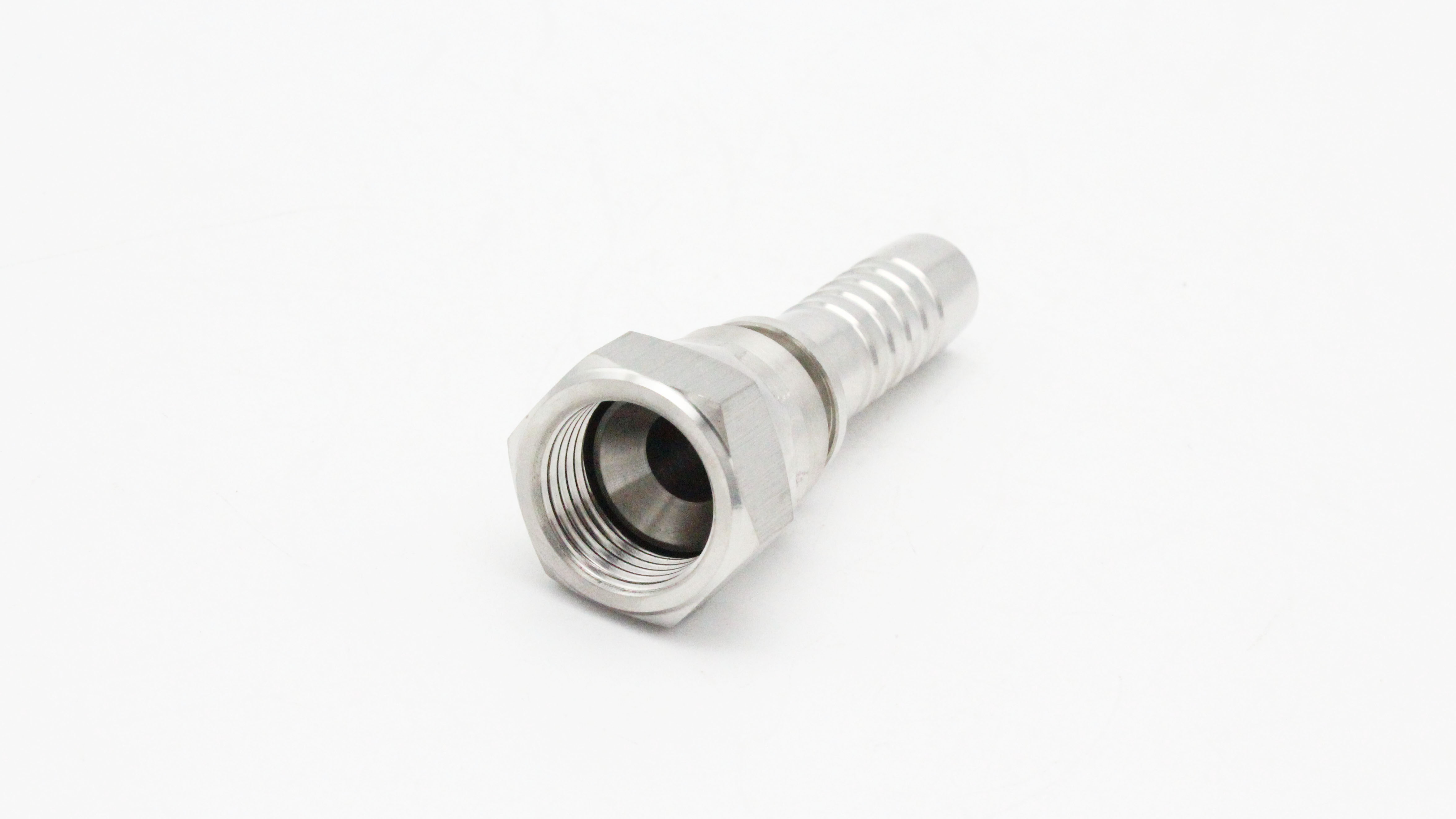Paishun - Stainless Steel 304 JIC Hydraulic Crimper PTFE Tube Fittings Connectors JIC 74 degree Cone Seal 8