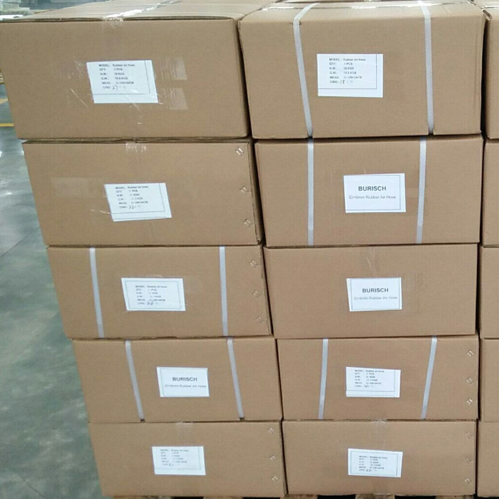 Textile Braid Reinforced Water 10 mm 20 bar Rubber Air Hose with NPT Fittings