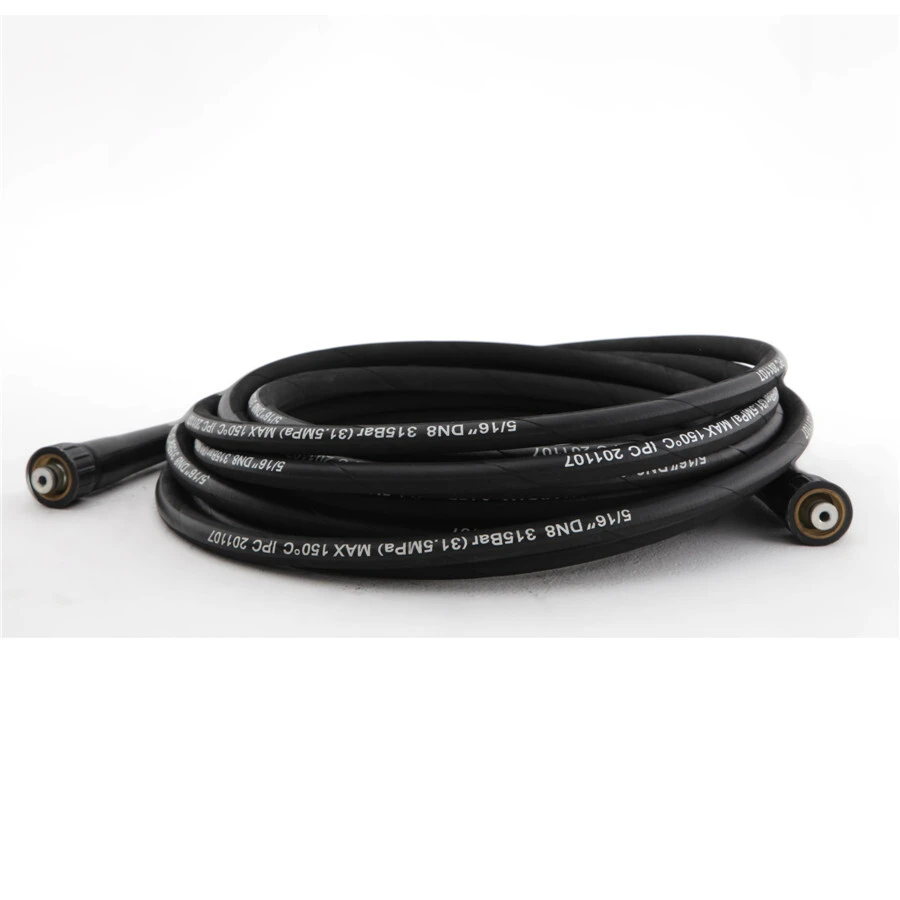 Paishun - 1/4, 5/16, 3/8 High Pressure Washer Hose with M22 x 1.5 Connection High Pressure Jet Washer Hose 1