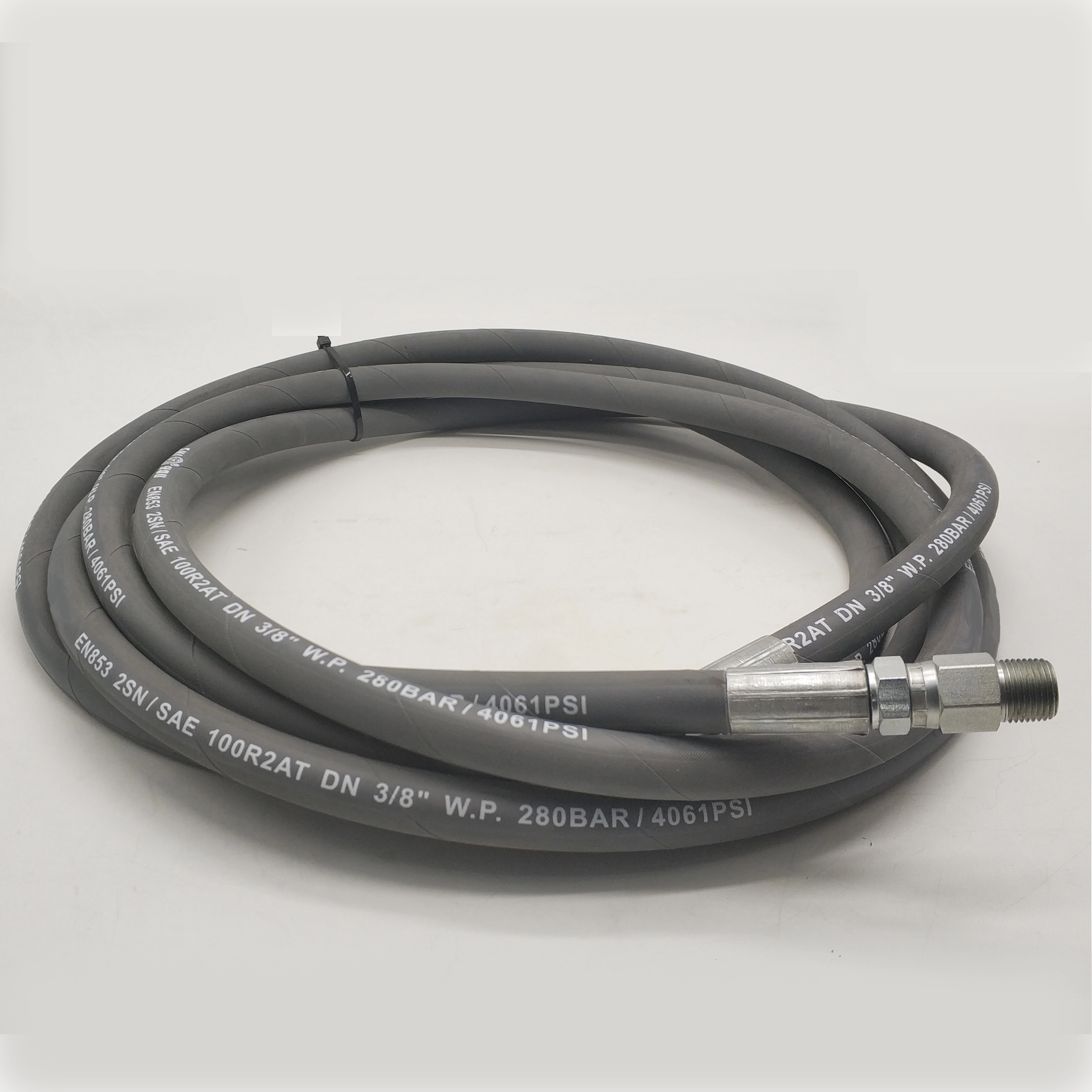 Paishun - Rawhide Surface 3/8 4000 Psi Pressure Washer Hose with NPT Fittings High Pressure Jet Washer Hose 1
